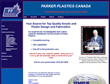 Tablet Screenshot of parkerplastics.ca